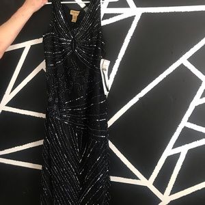 Black sequins dress